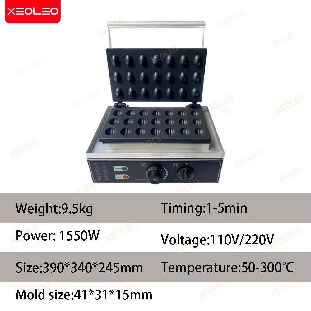 Xeoleo Electric Waffle Maker 1550w Nut Shaped Waffle