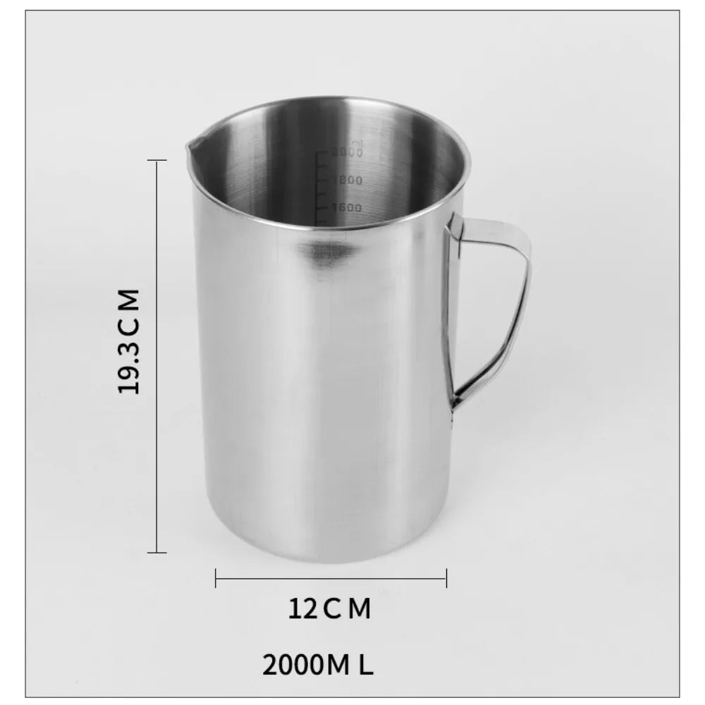 Stainless Steel Laboratory Beaker Graduated 500ml Measuring Cups