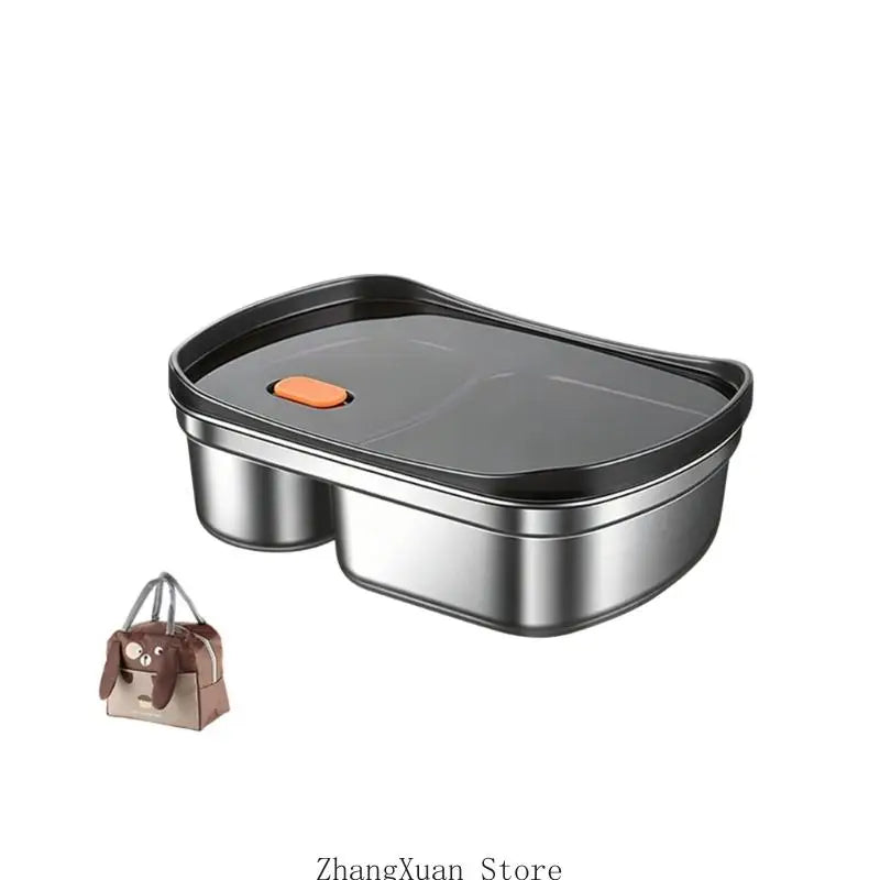 Divided Meal Preps Lunch Box Stainless Steel Container