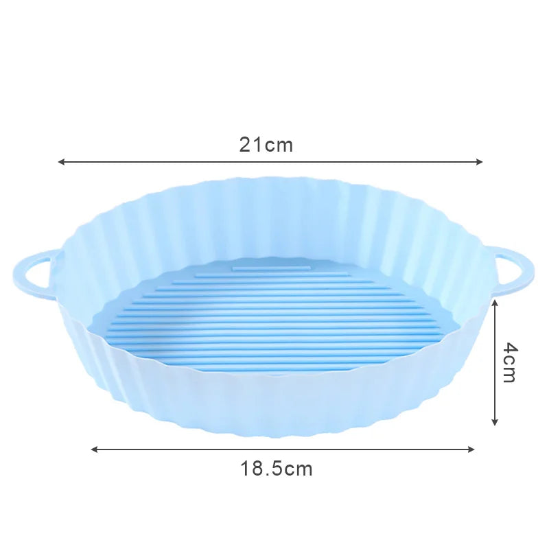Silicone Air Fryer Liner Round Airfryer Oven Baking