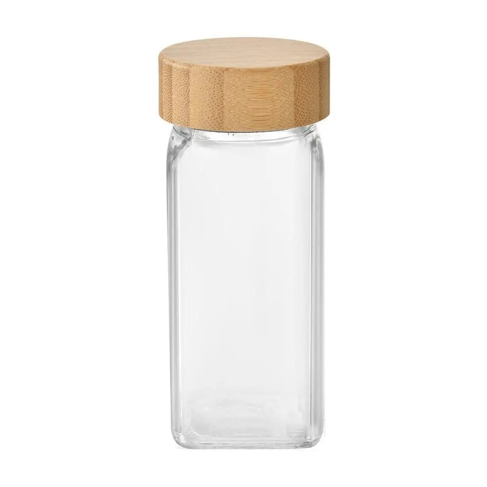 120ml Glass Spice Jars 4oz Square Spice Bottles