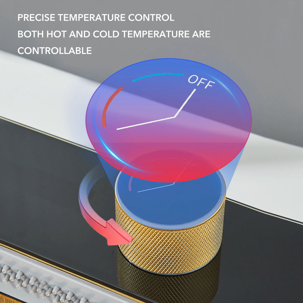 Golden Smart Digital Display Integrated Sink Temperature Control
