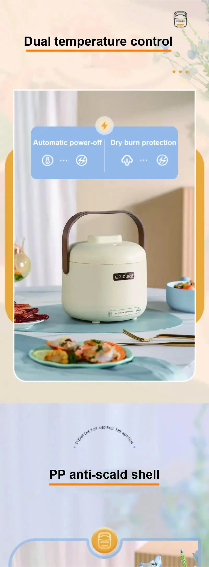 7l Smart Low-Sugar Rice Cooker Rice Soup Separation