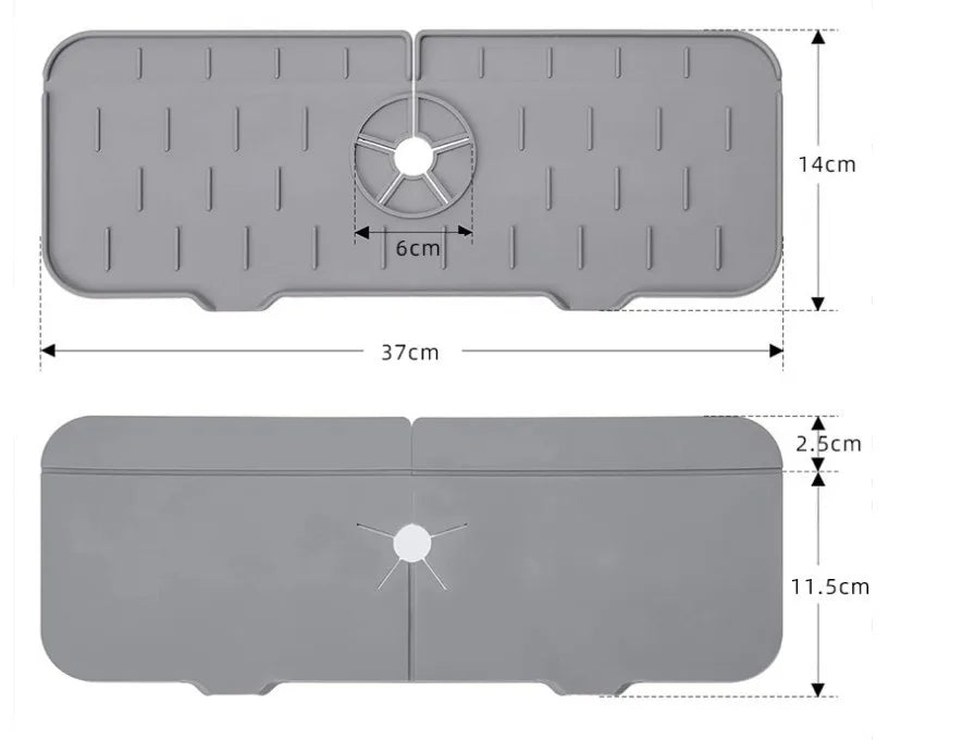 Faucet Absorbent Mat Silicon Sink Splash Guard Drain