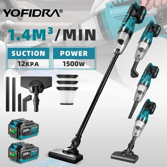 Yofidra 12kpa Electric Vacuum Cleaner Cordless 1500w Cleaner