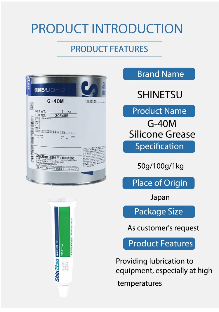 100 Genuine Shinetsu G-40m Silicone Grease 200 High