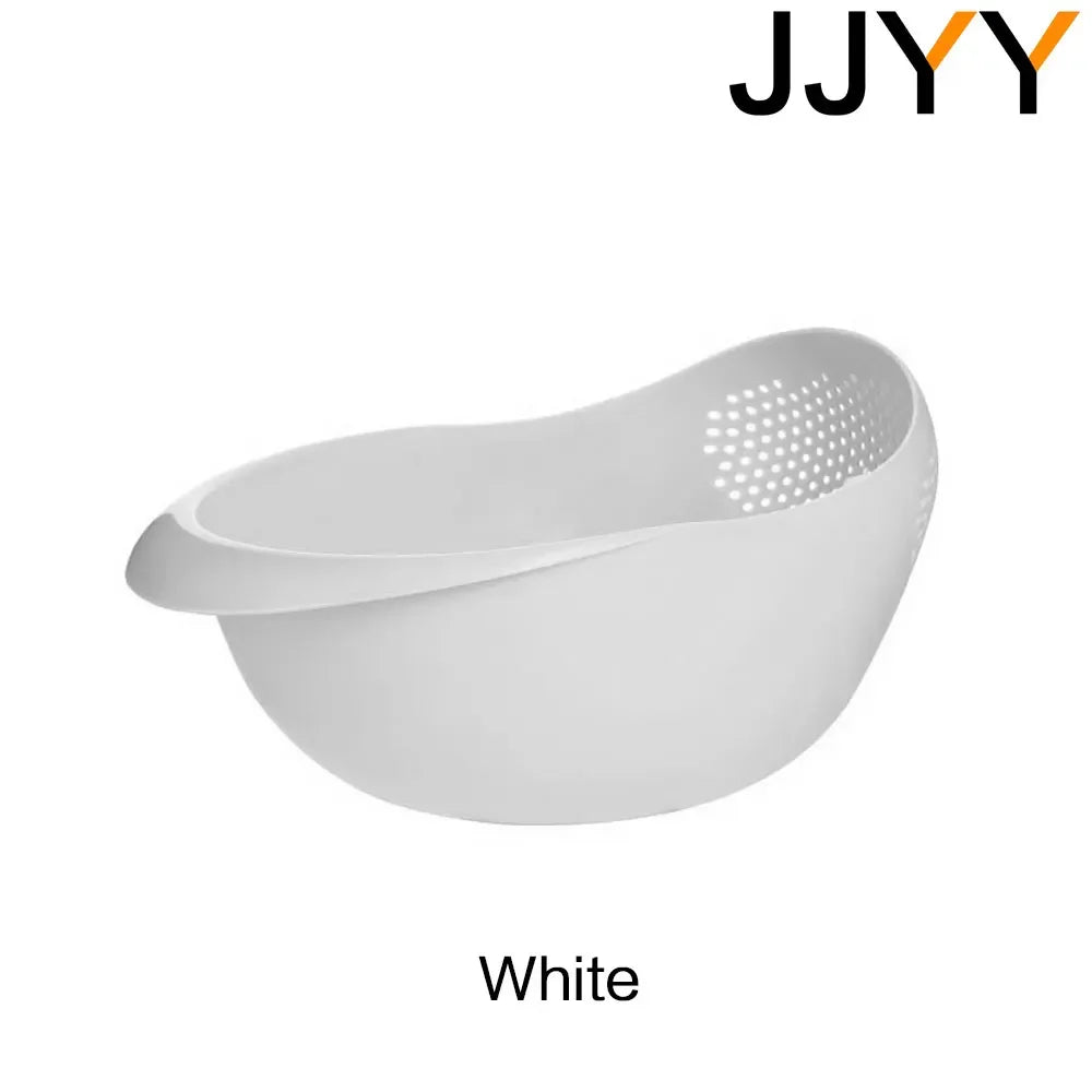 Sink Drainer Plastic Colander Handle Rice Strainer Bowl