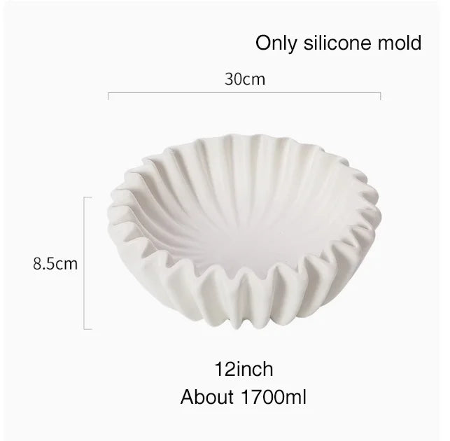 Silicone Mold Lotus Leaf Edge Bowl Diy Resin/Cement