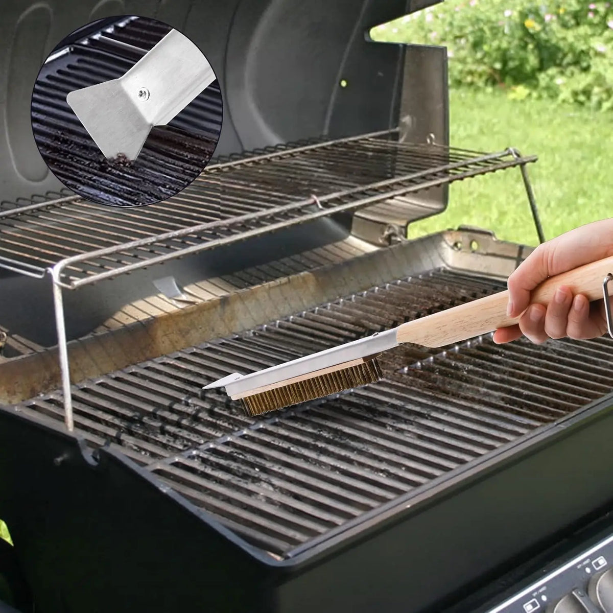 Pizza Oven & Stone Brush Scraper 21in Clean
