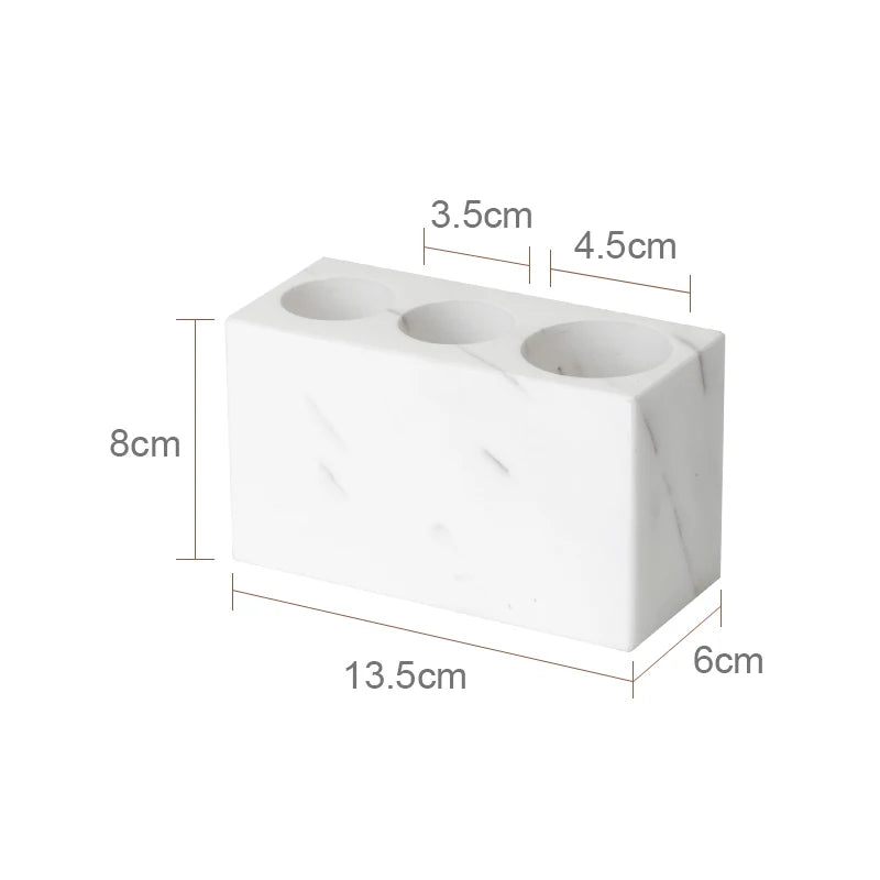 Volakos White Natural Marble Bathroom Soap Dispenser Soap