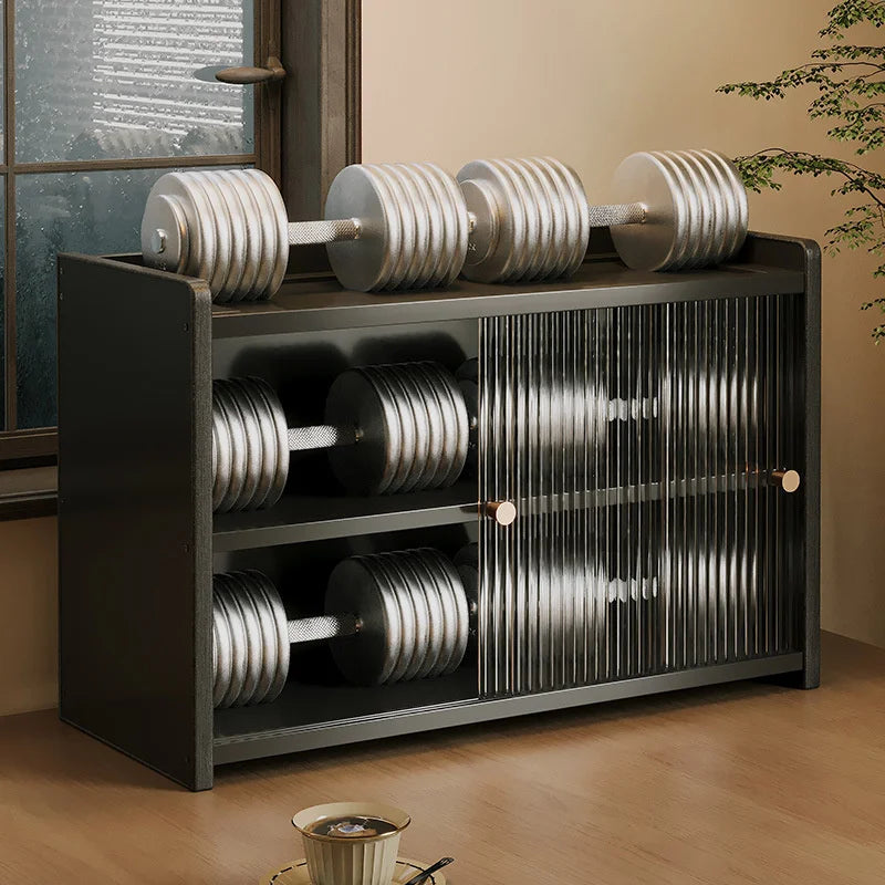Desktop 2-Tier Countertop Storage Organizer Box Dustproof Fluted