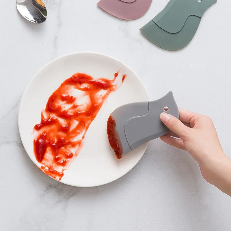 Soft Scraper Dirt Grease Cleaning Silicone Scraper To