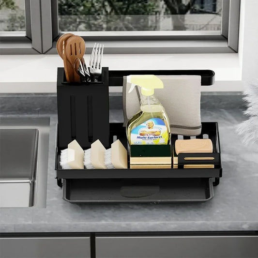 Sink Stand Sponge Holder Dish Drainer Organizers Storage