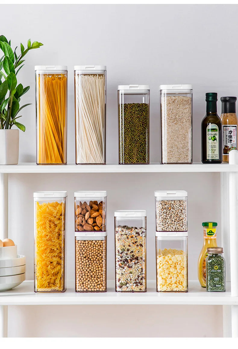 Opening Lid Sealed Jar Transparent Body Food Grade