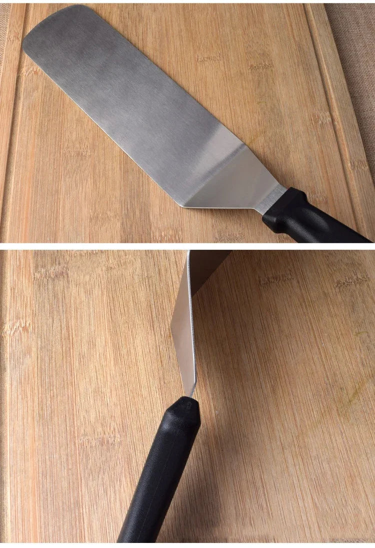 Stainless Steel Scraper Cooking Spatula Barbecue Spatula Plate