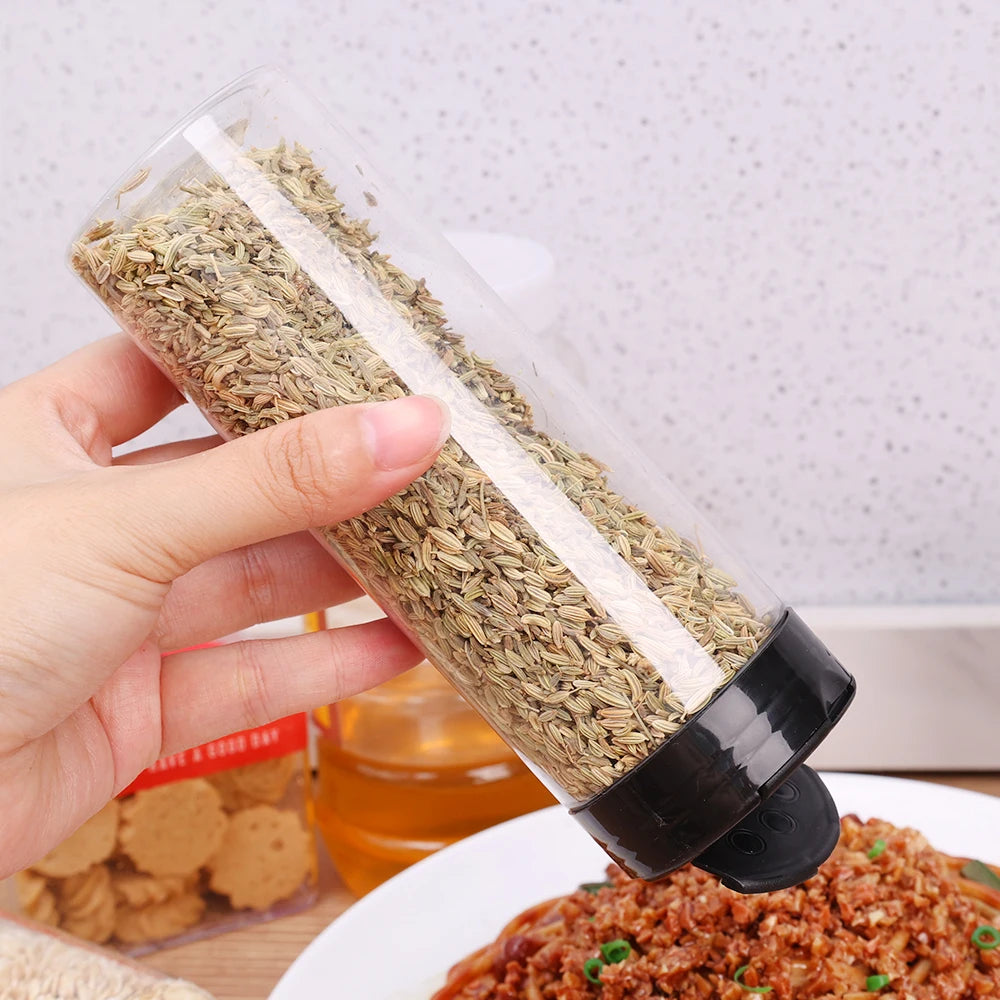 1/20pcs Clear Plastic Spice Bottles Salt Pepper Shaker