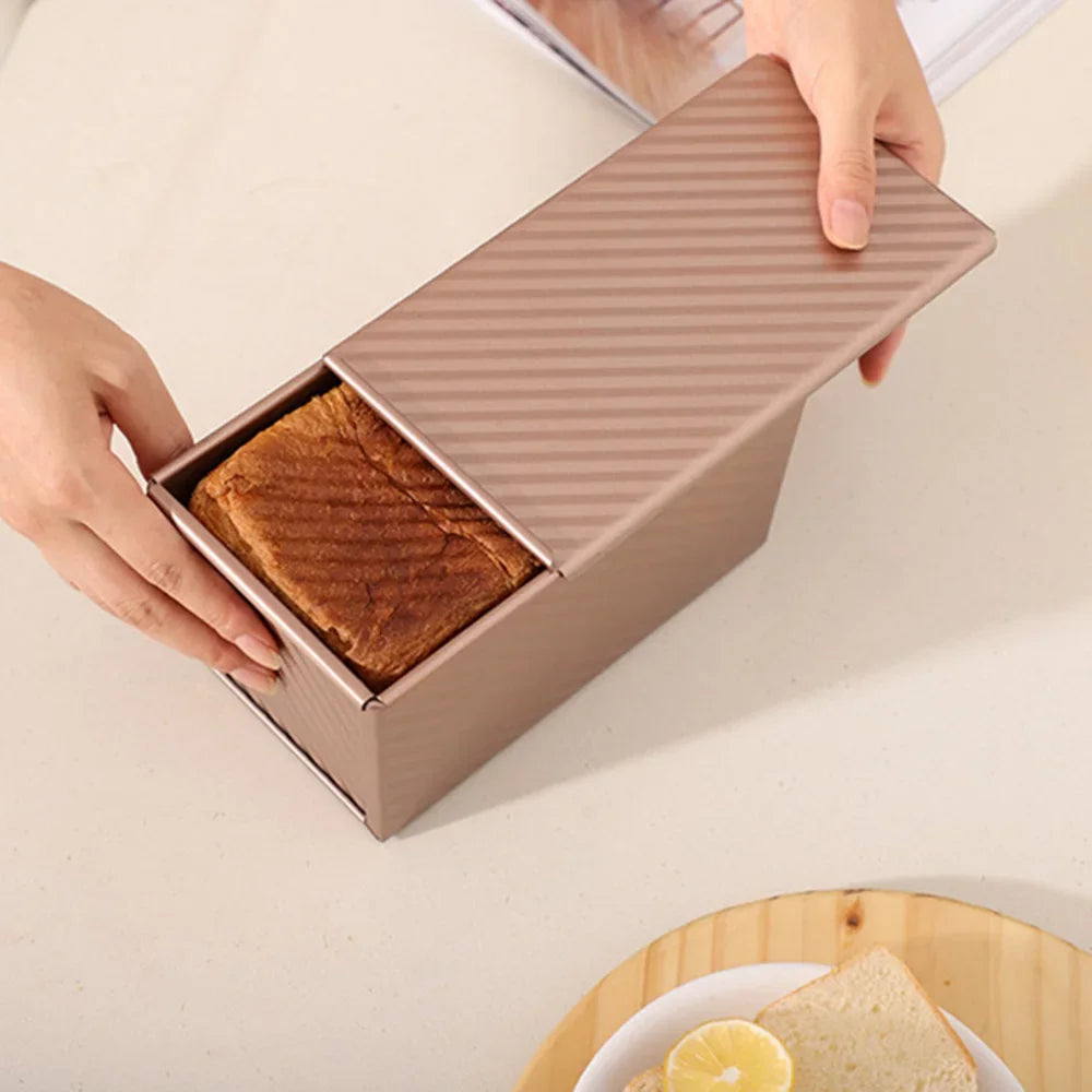 1pcs Non-Stick Pullman Loaf Pan Lid - Carbon