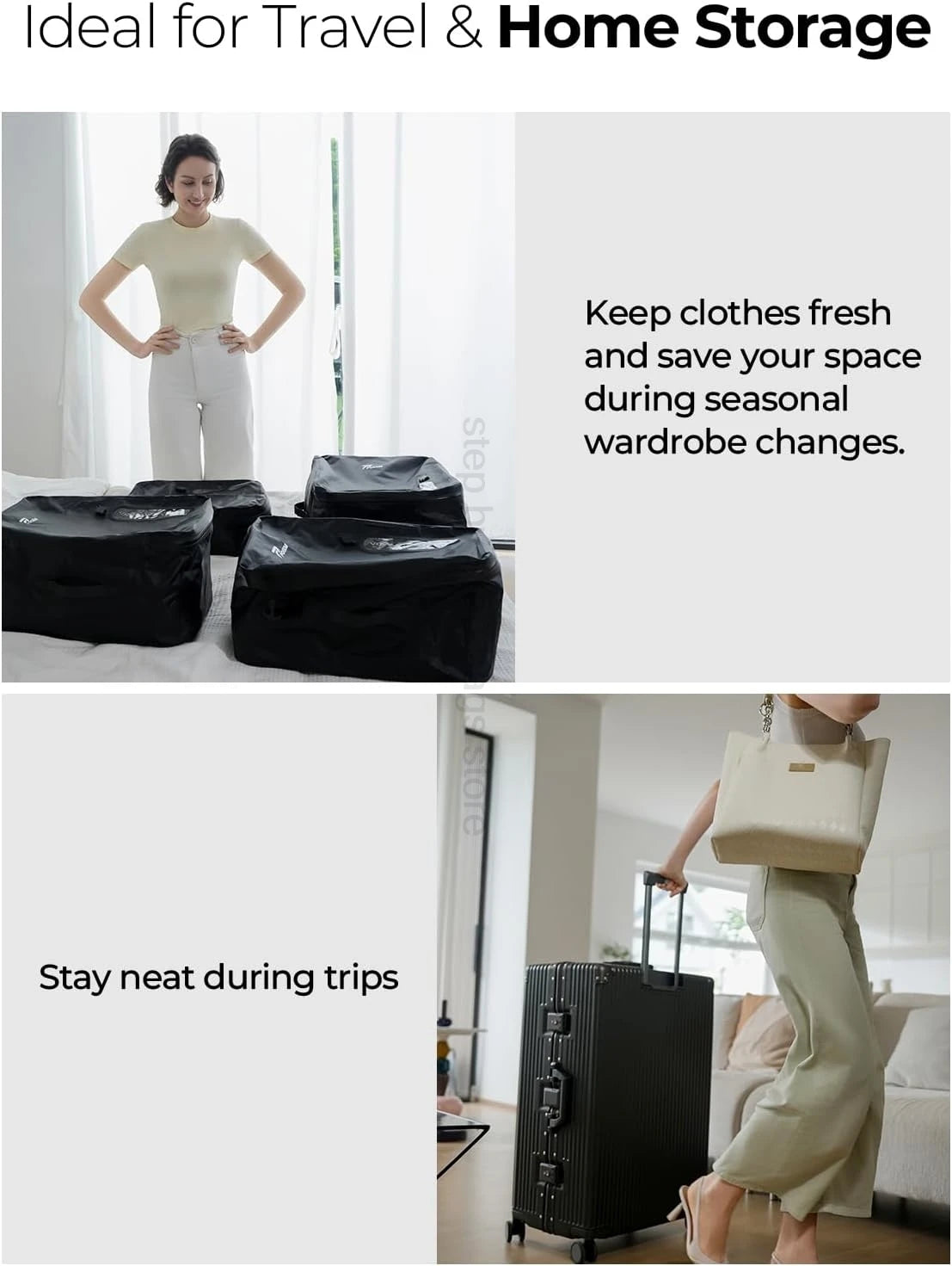 17l 28l 35l 40l Travel Vacuum Bag Reusable