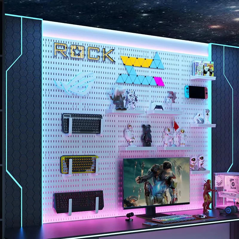 Wall Storage Decorative Boards Pegboard Wall Organizer Game