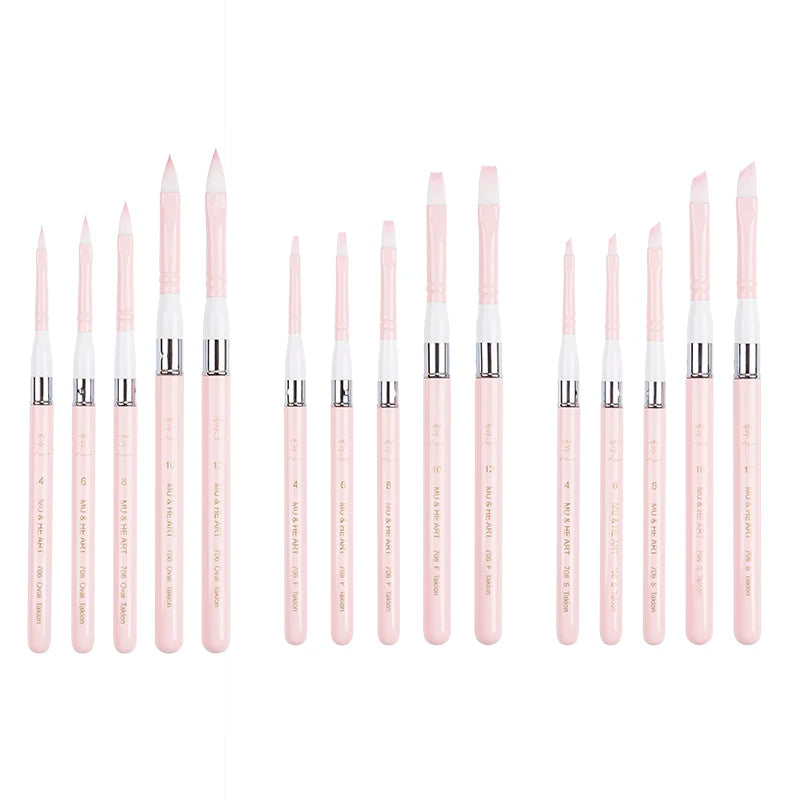 Pink Travel Minipen Korean Synthetic Hair Artist Acrylic