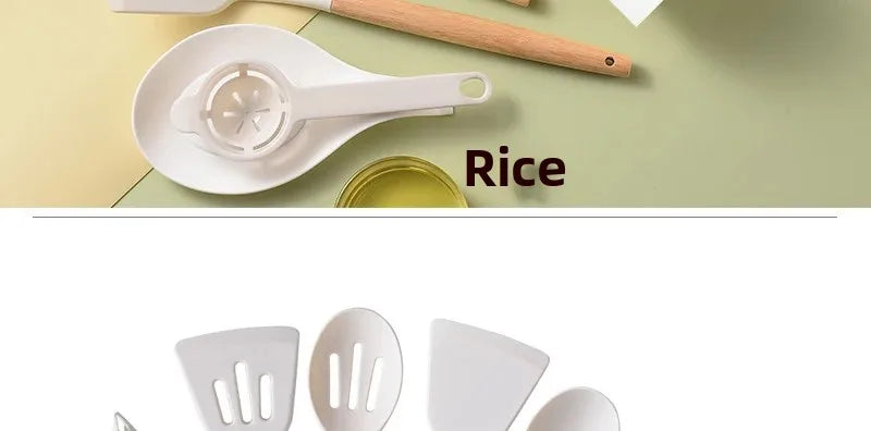 Silicone Kitchenware Cooking Utensils Non-Stick Cookware Spatula