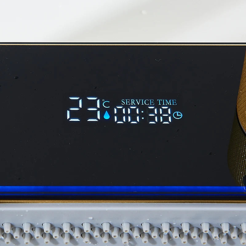 Brushed Golden Smart Digital Display Integrated Sink