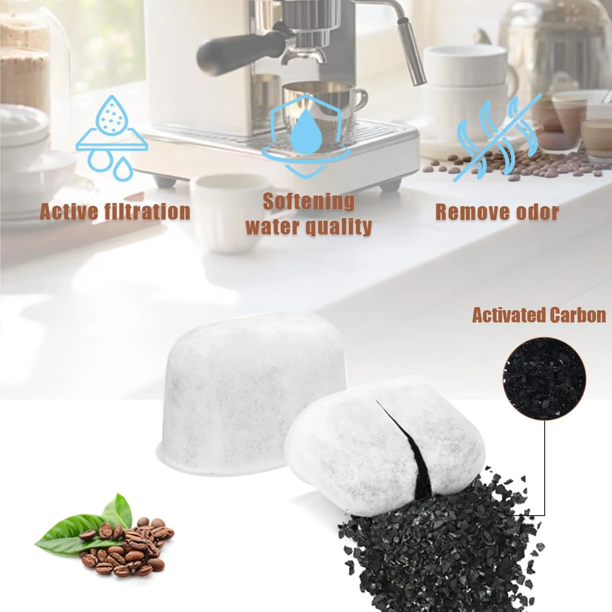 96-2pcs Filter Breville Filter Replacement Breville Espresso