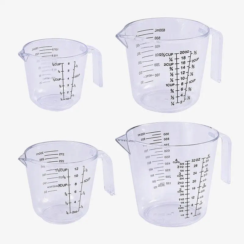 150/300/600/1000ml Baking Liquid Measuring Cups Scale Cup Plastic
