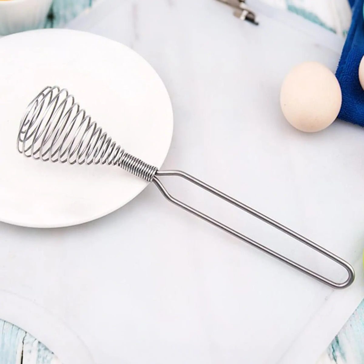 Egg Whisk Spring Coil Whisk Hand Stirrer Handheld