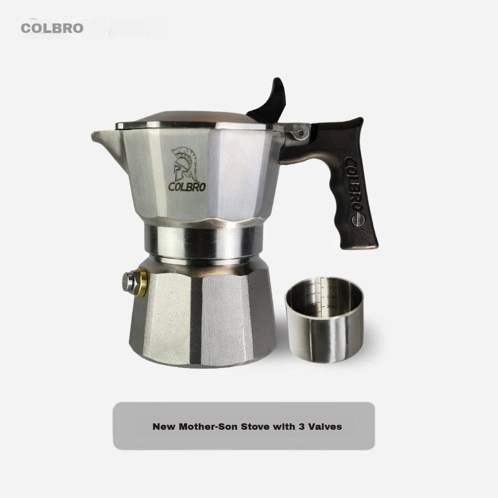 Colbro Moka Pot Stainless Steel Double Valve Triple