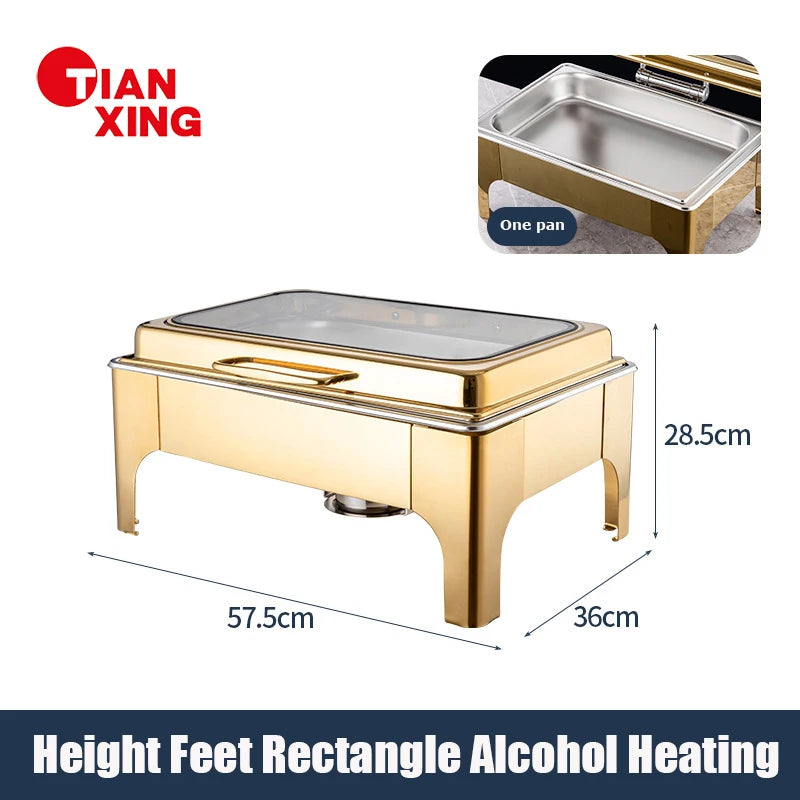 1pcs Hotel Restaurant Supplies Liter Buffet Food Warmer