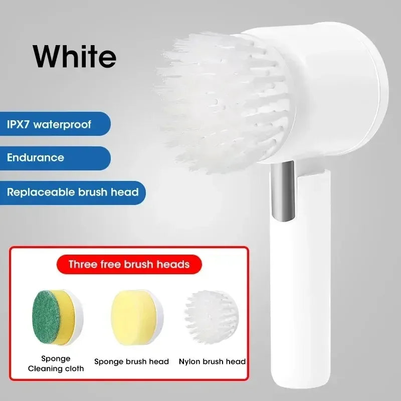 Electric Cleaning Brush Rotary Scrubber Bathroom Balcony Cleaning