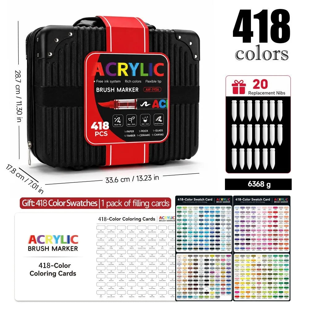 12-418 Colors Brand Upgrade Soft Brush Tip Acrylic
