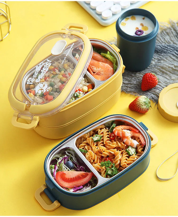 Multi-Layer Bento Box Thermal 304 Stainless Steel Lunch