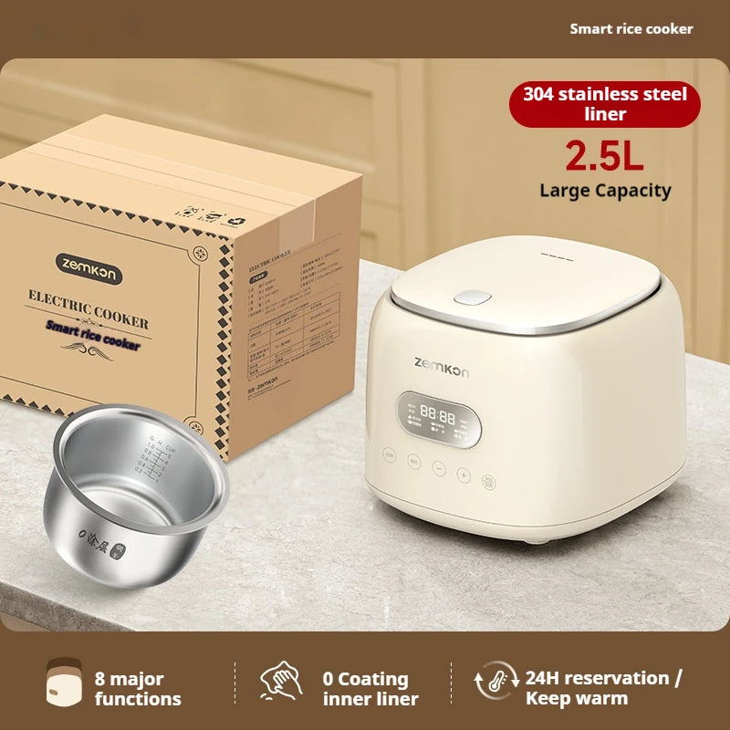 German Zemkon 5l Electric Rice Cooker Stainless Steel