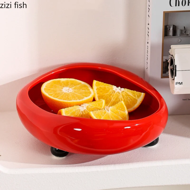 Ceramic Fruit Bowl Salad Bowl Fruit Basket Candy