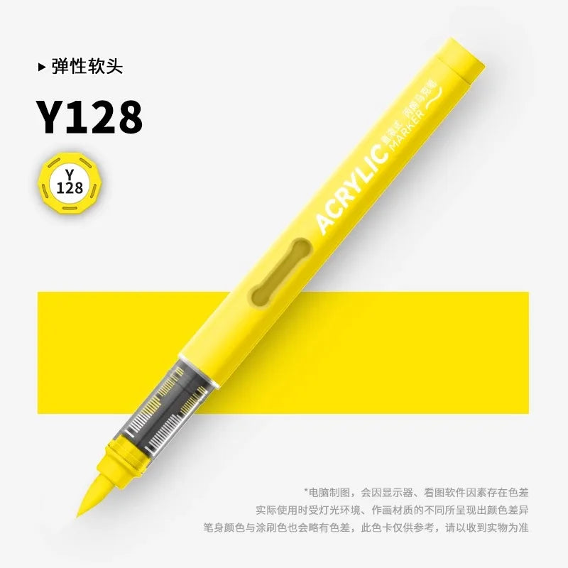 120/1 Colors Direct-Liquid Acrylic Brush Markers Pen Waterproof