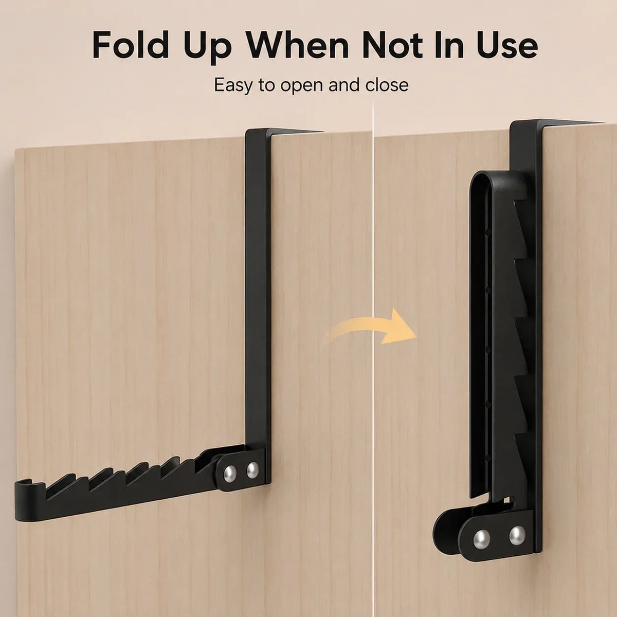 Folding Door Hook Hanger Over Door Drying Rack