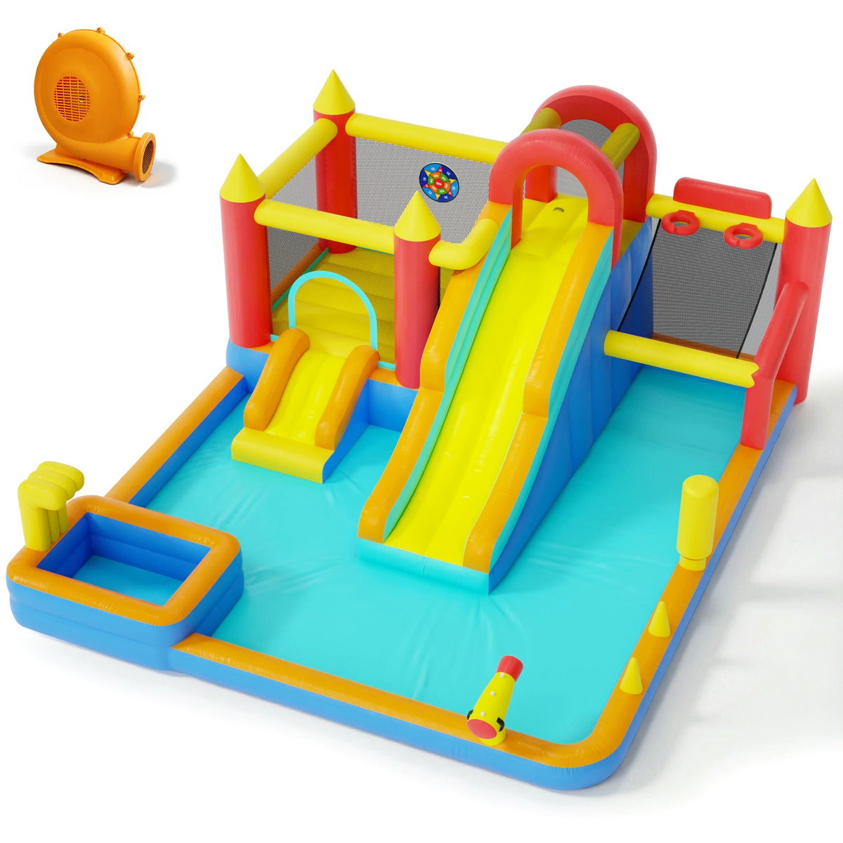 Jump Slide Inflatable Bouncer Kids Heavy Duty Blower