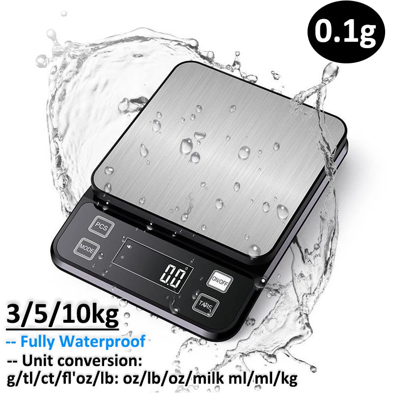 3/5/10kg 1g Digital Electronic Scale Lcd Display Fully