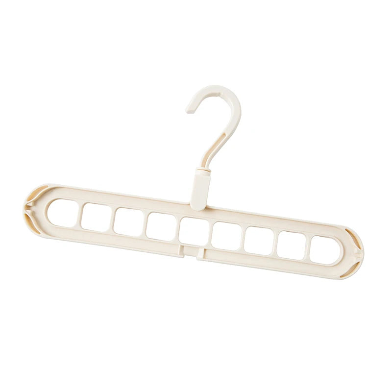 9-Hole Clothes Hanger Rack Closet Organizer Space Saving