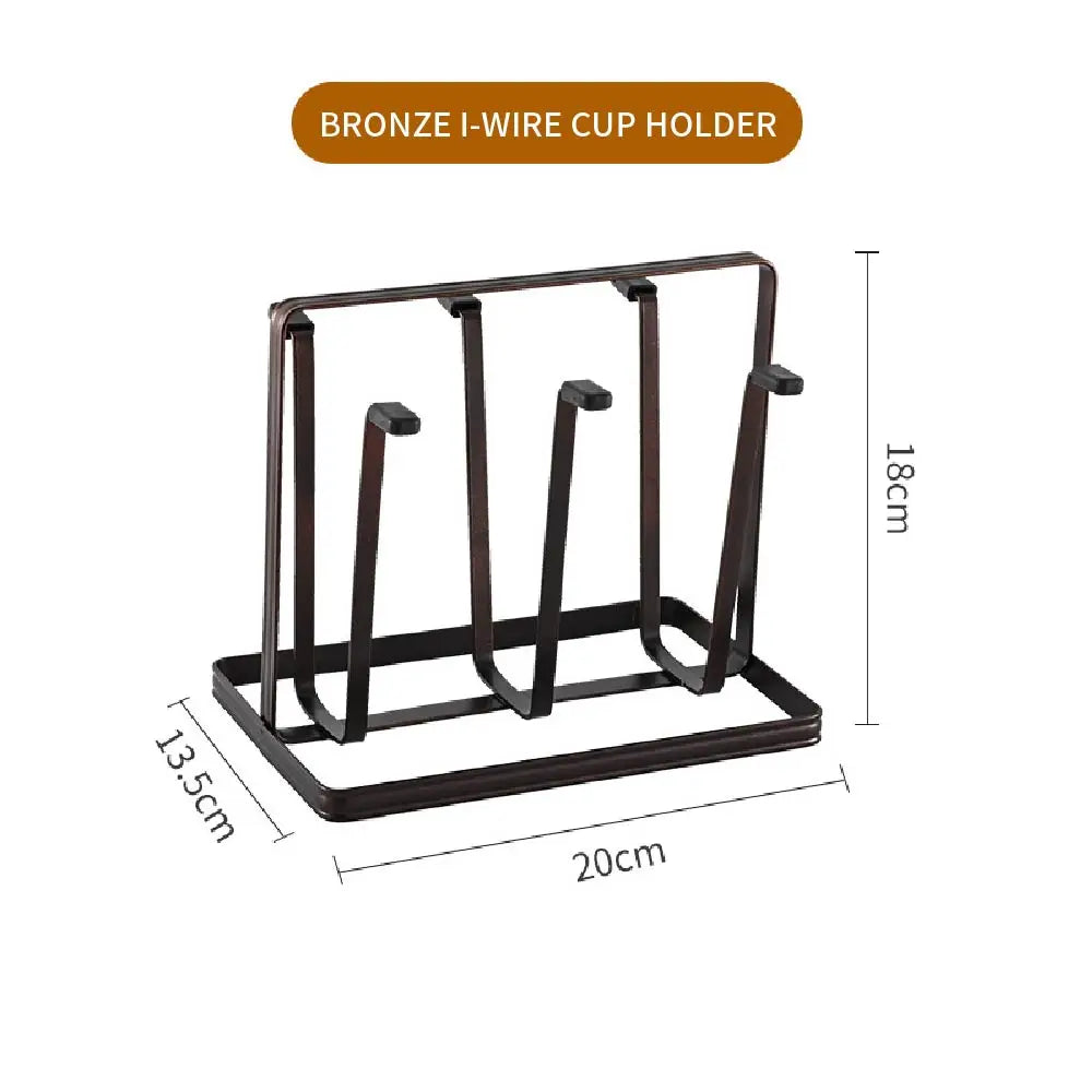 1pcs Cup Glass Drying Rack Non-Slip Cup Organizer