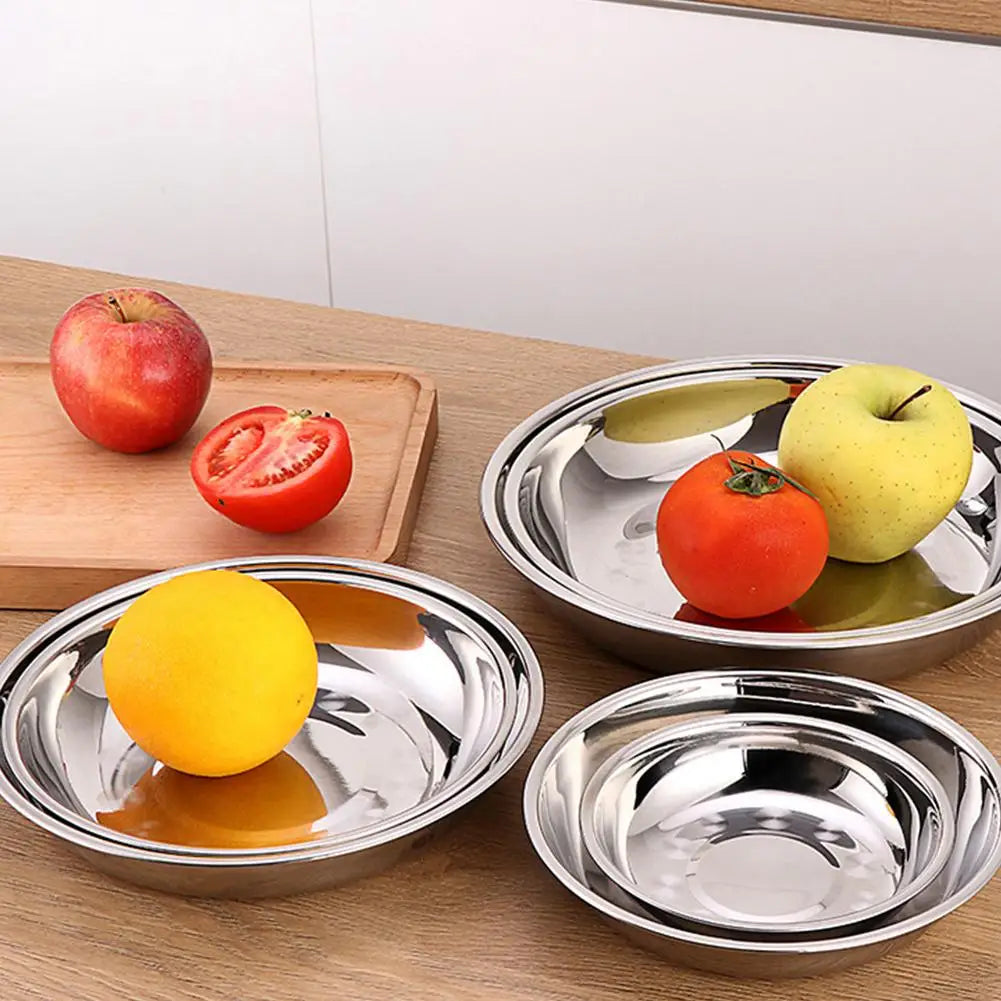 Stainless Steel Plate Oval Fish Dish Dinner Dessert