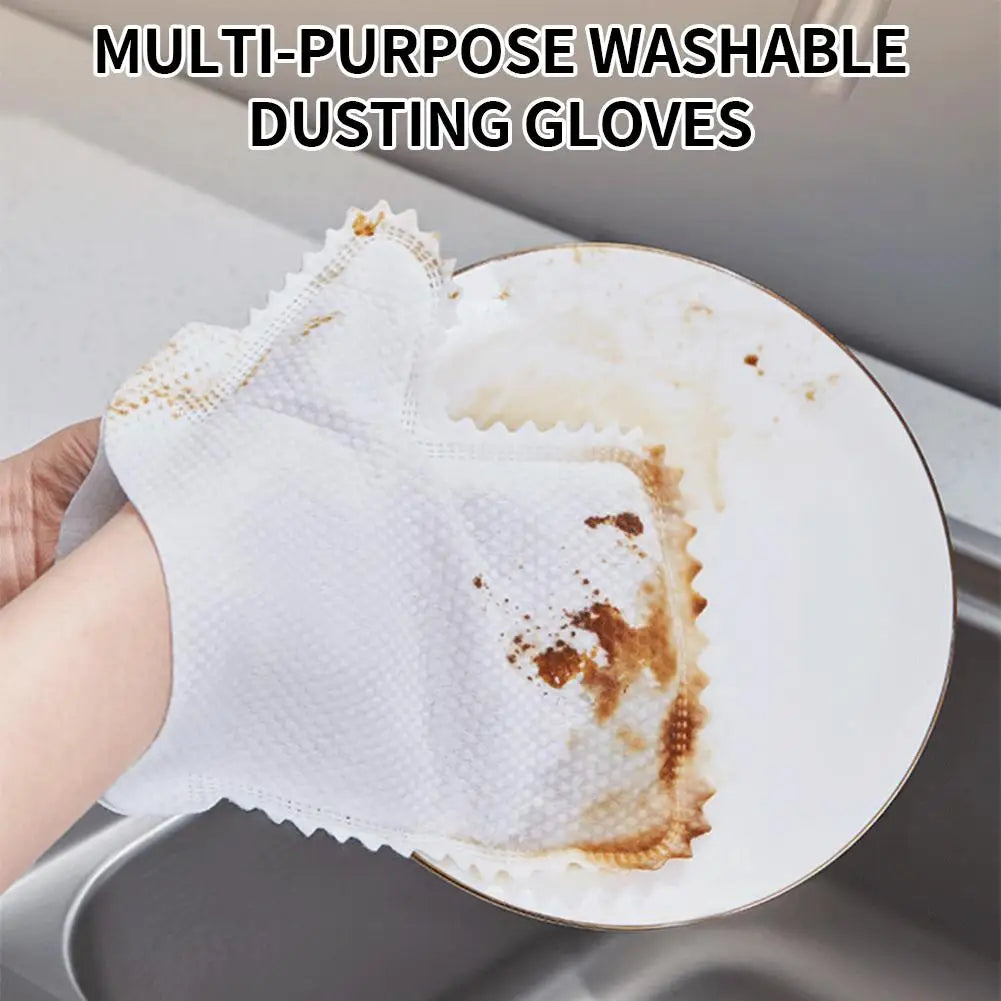 10/20/30pcs Disposable Cleaning Gloves Non-Woven Rag Gloves