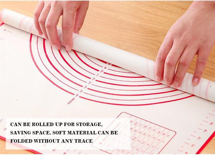 Untior 1pcs Silicone Baking Mat Kneading Pad Dough