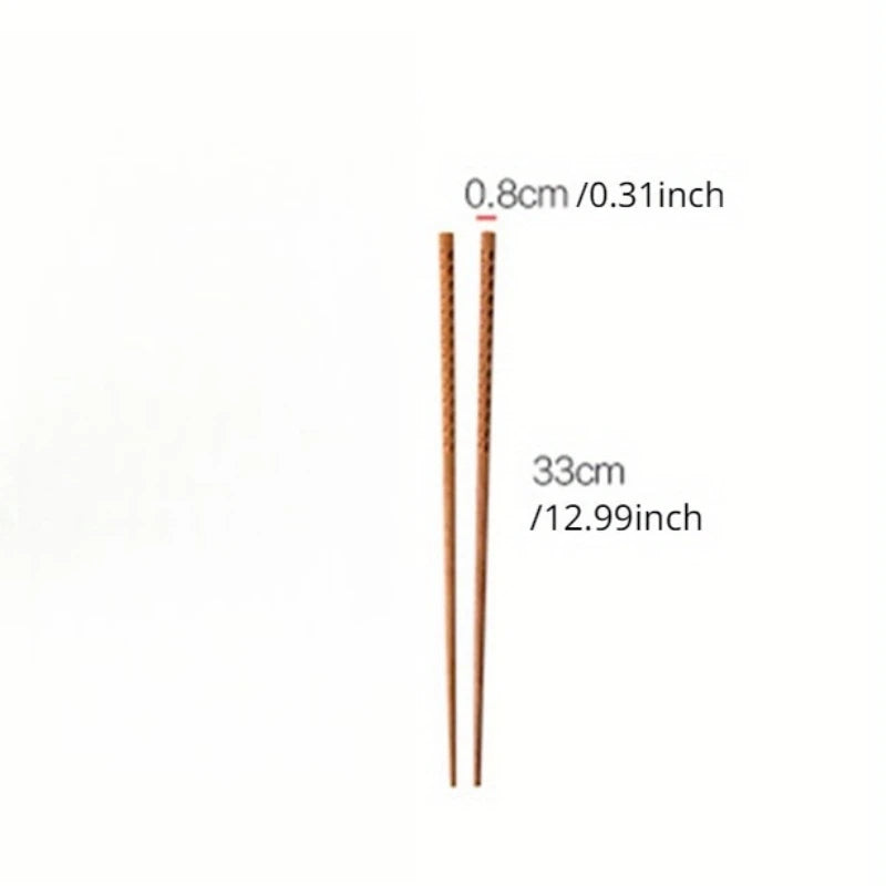 Pair Japanese Extra Long Wooden Chopsticks Polished Beech