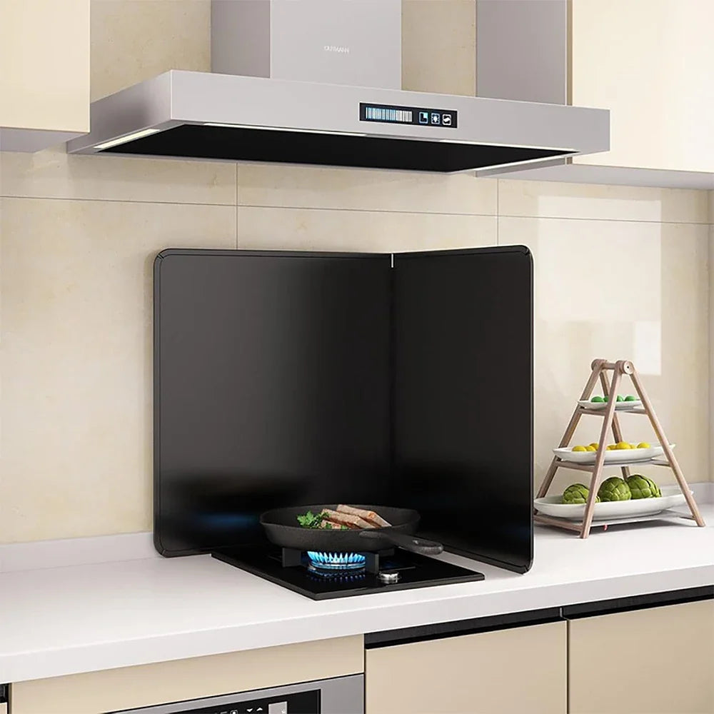Sided Grease Splatter Guard Stove Frying Pan Foldable