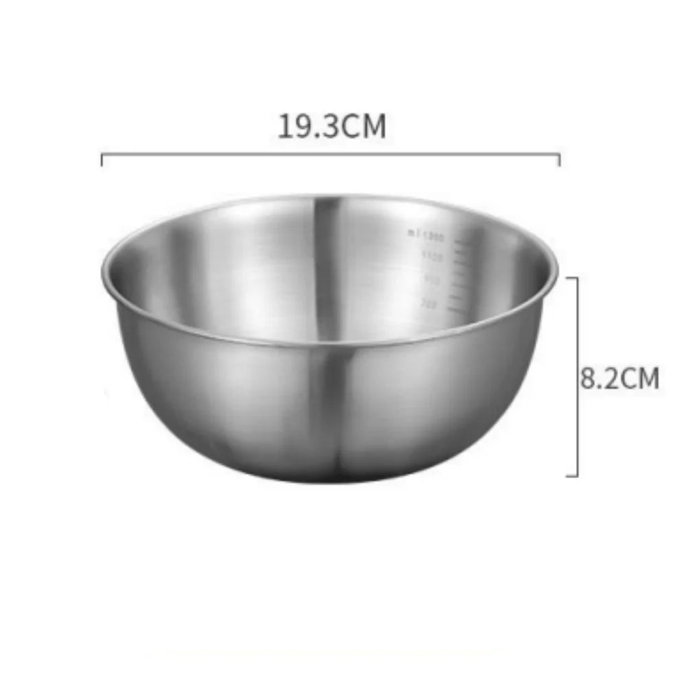 1-3 Stainless Steel Bowl Scale Cooking Baking Food