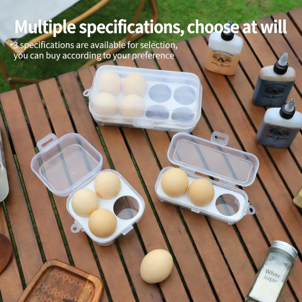 Egg Holder Outdoor Camping Egg Box Transparent Sealed