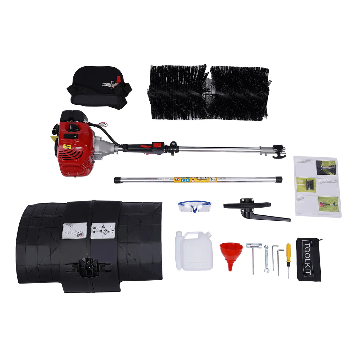 Handheld Power Bbroom 25kw Nylon Brush Head Sweeper
